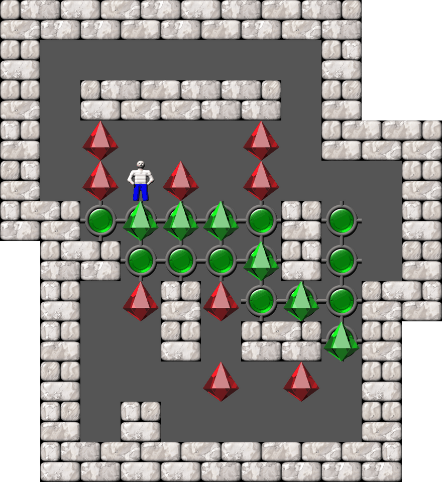 Sokoban Mass Remodel level 1006